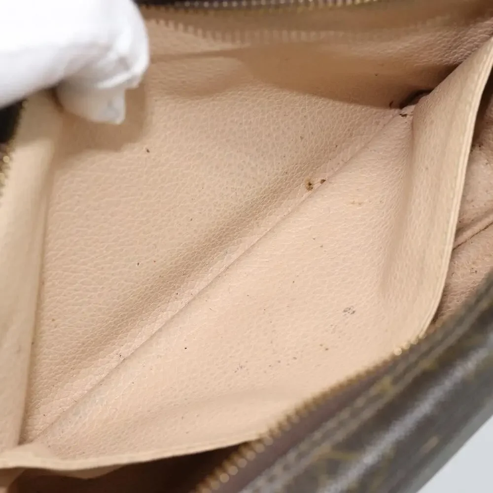 Louis Vuitton Monogram Trousse Toilette 23 Clutch Bag Brown